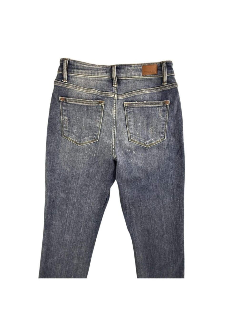 Judy Blue Jeans Womens 3/26 Blue Boyfriend Distressed Stretch Denim JB82346DK - Picture 8 of 16